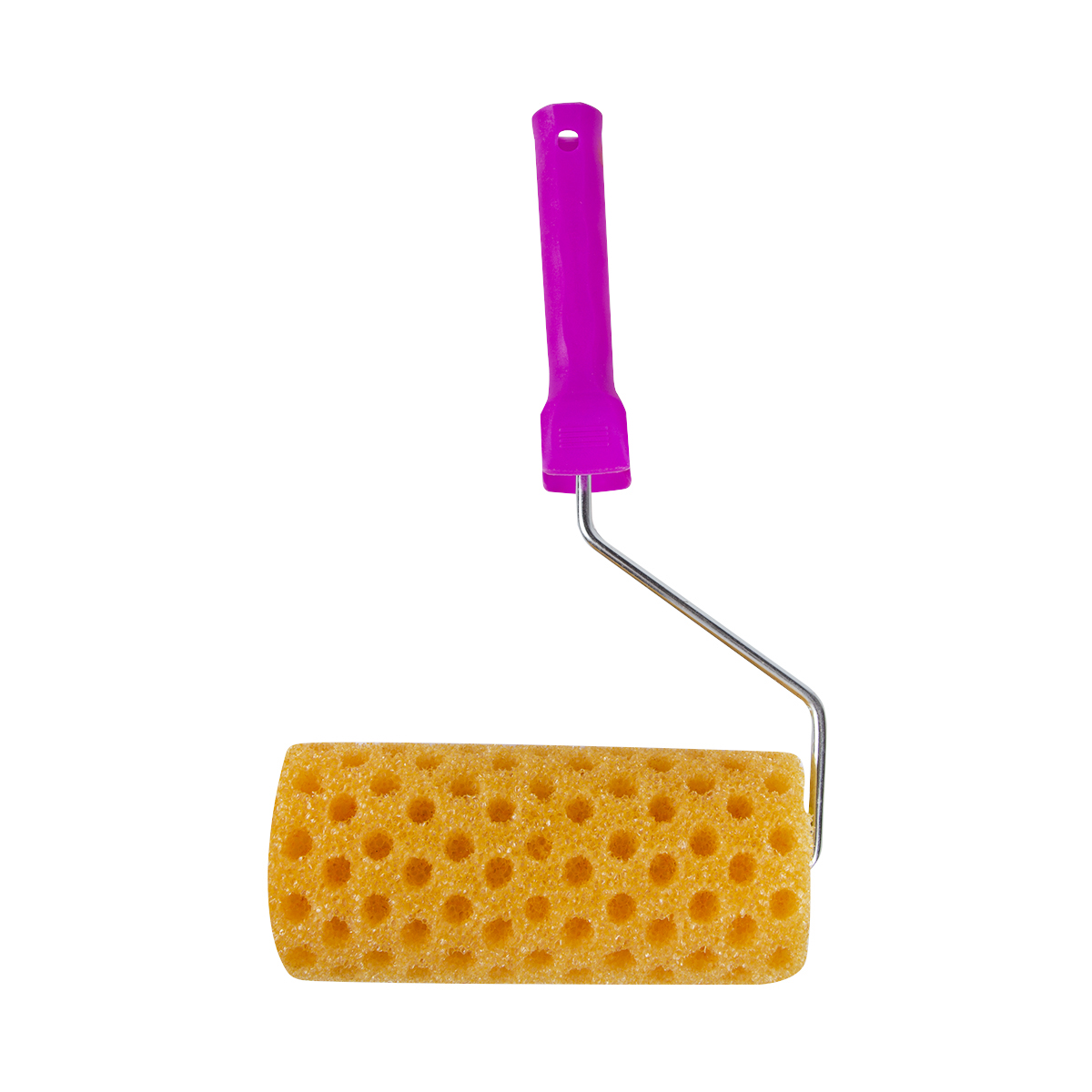 Валик структурный поролон. "горошек"  d80/180 мм бюгель 6 мм (в сборе) (1/50)  "krafor" 089-0180