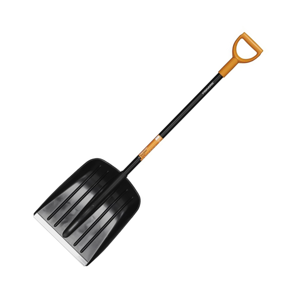 Лопата снег. "solid" 355*450 мм  алюм. черенок, ручка, алюм. пластина (1) "fiskars" 1065458