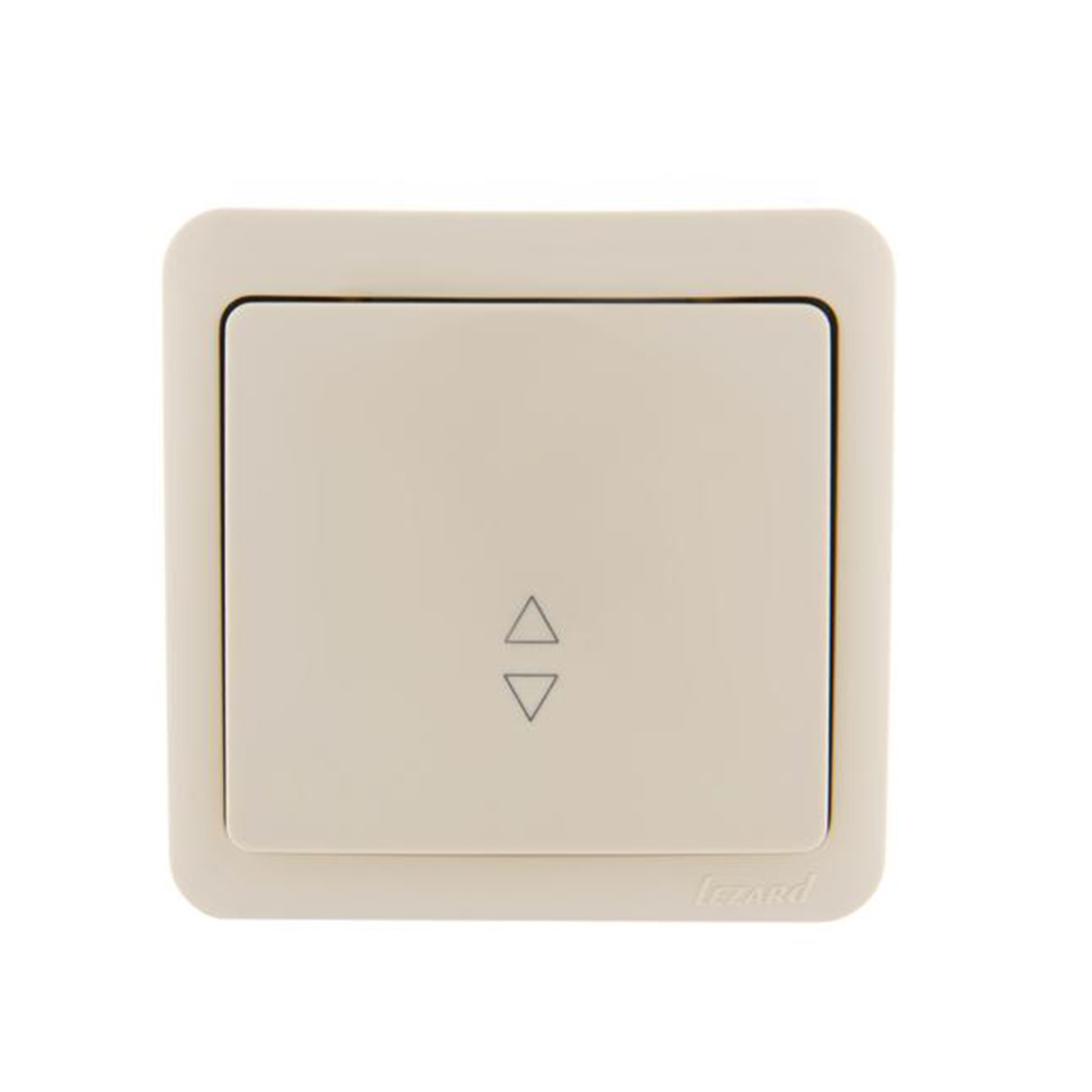 Выключатель открыт. уст. "viola" 1 кл. проходной, кремовый (1/12/144) "lezard" 751-0300-105