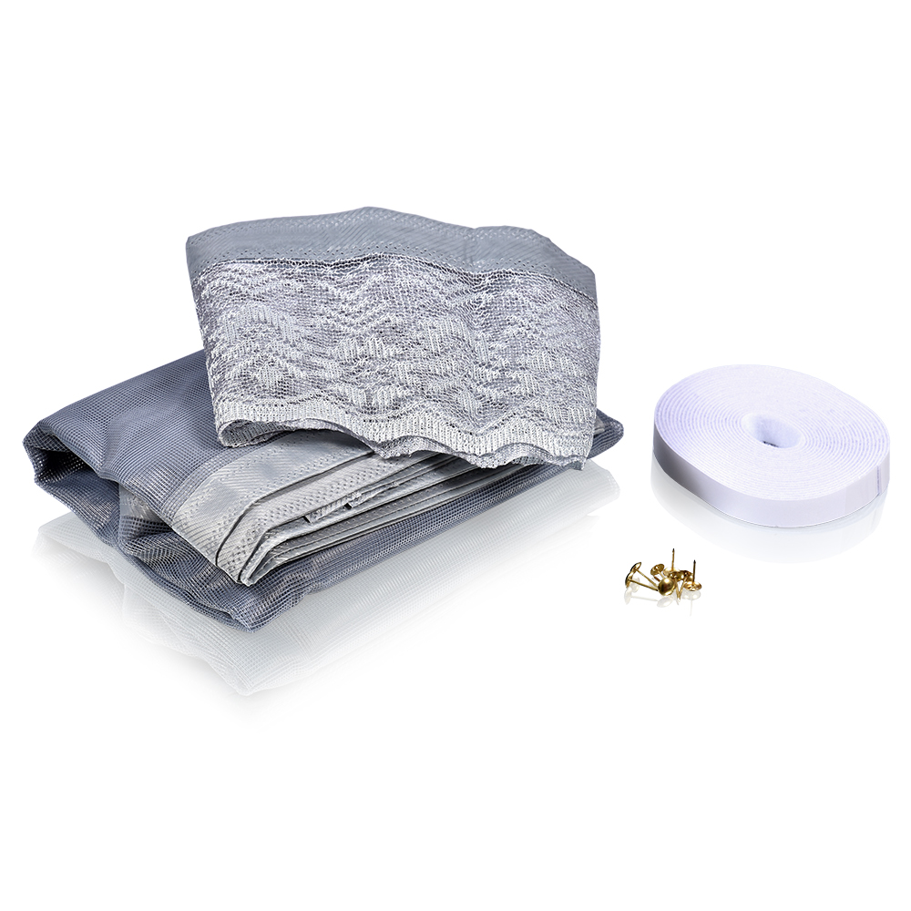 Сетка москитная 0,45*2,1 м  2 шт. (на магнитах) (1/20) "help" 80004