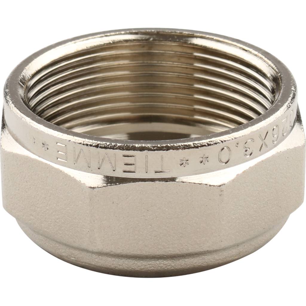 Угол переходной 26 х 3/4'' НР обжимной TIEMME для металлопластиковых труб