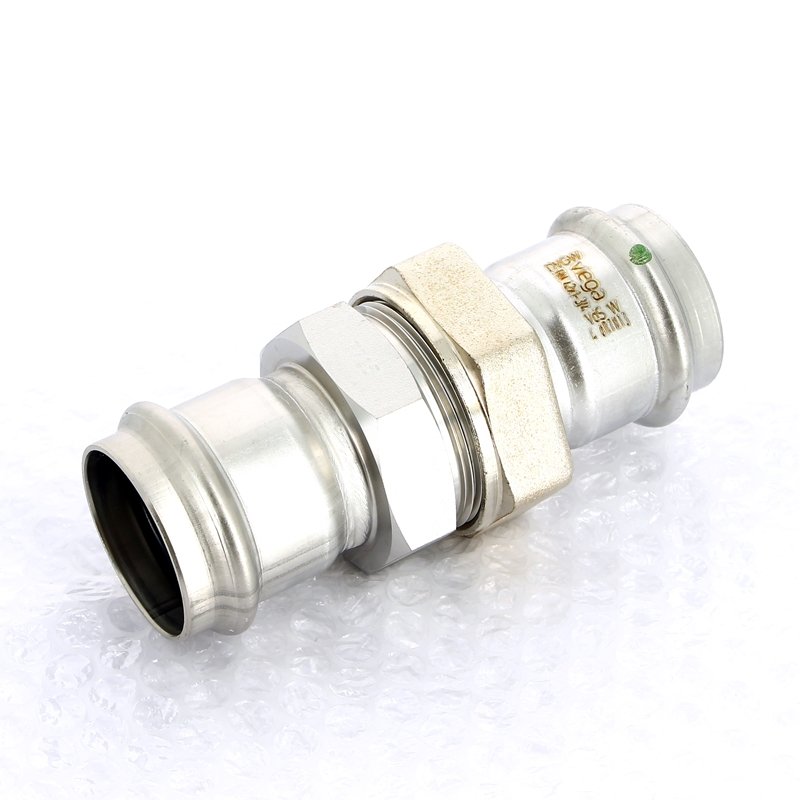 Муфта пресс разборная 42 с плоской прокладкой нержавеющая сталь Sanpress Inox VIEGA