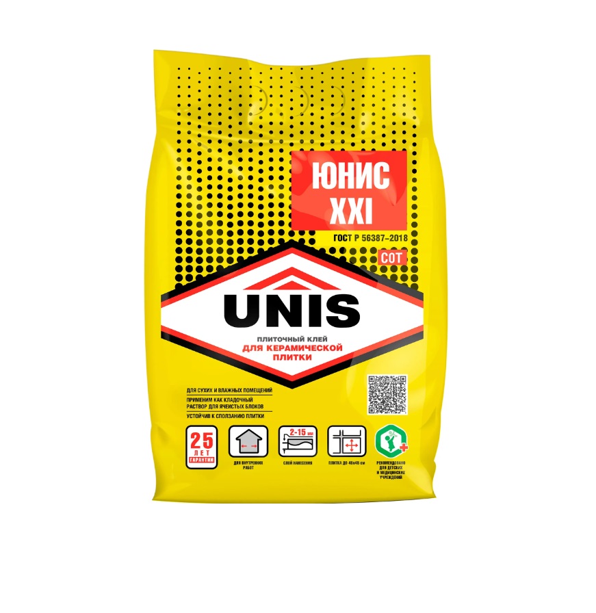 Плиточный клей UNIS (Юнис) XXI 5 кг