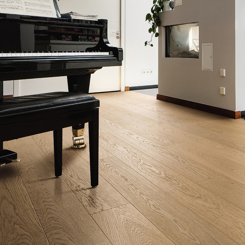 Паркетная доска Haro Series 4000 (5G) 531679 Дуб Пуро Белый Эксклюзив структурированный брашированный однополосный 4V2200 x 180 x 13.5мм