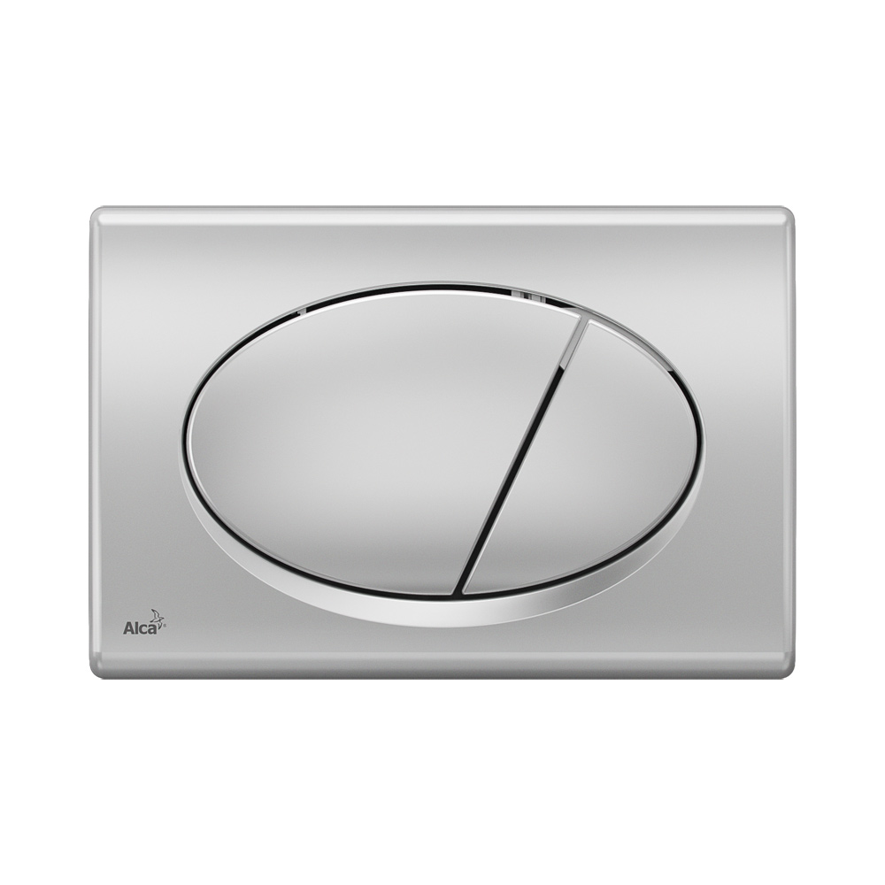 Кнопка смыва Alcaplast M72, пластик, матовый xром