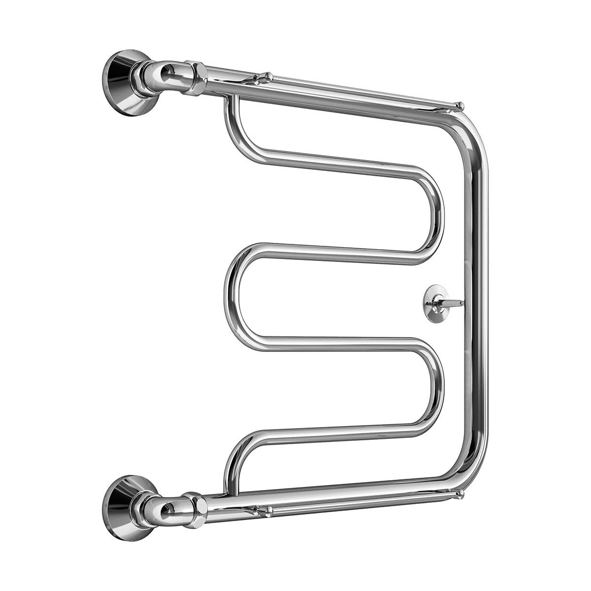 Полотенцесушитель водяной вид 25 "фокстрот" 500*500 (хром) (1) "маргроид"