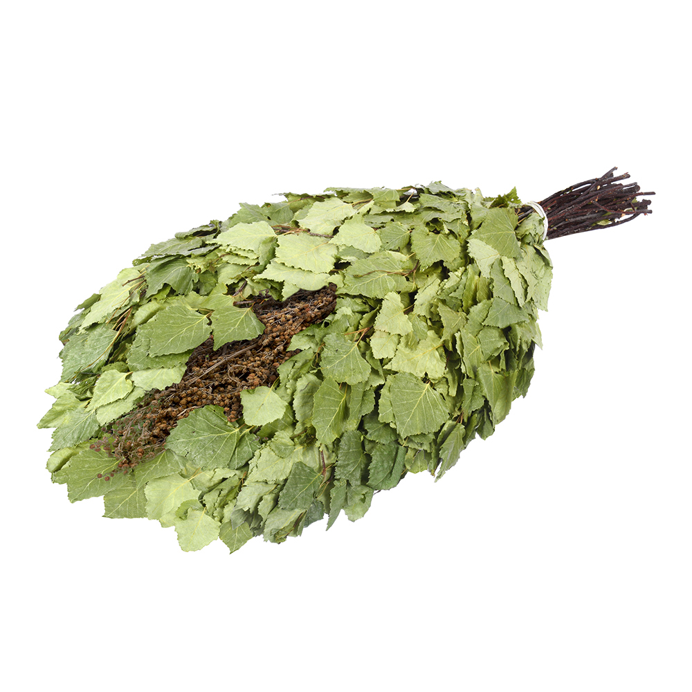 Веник для бани и сауны березовый с полынью (1/25) "банные штучки" 32107