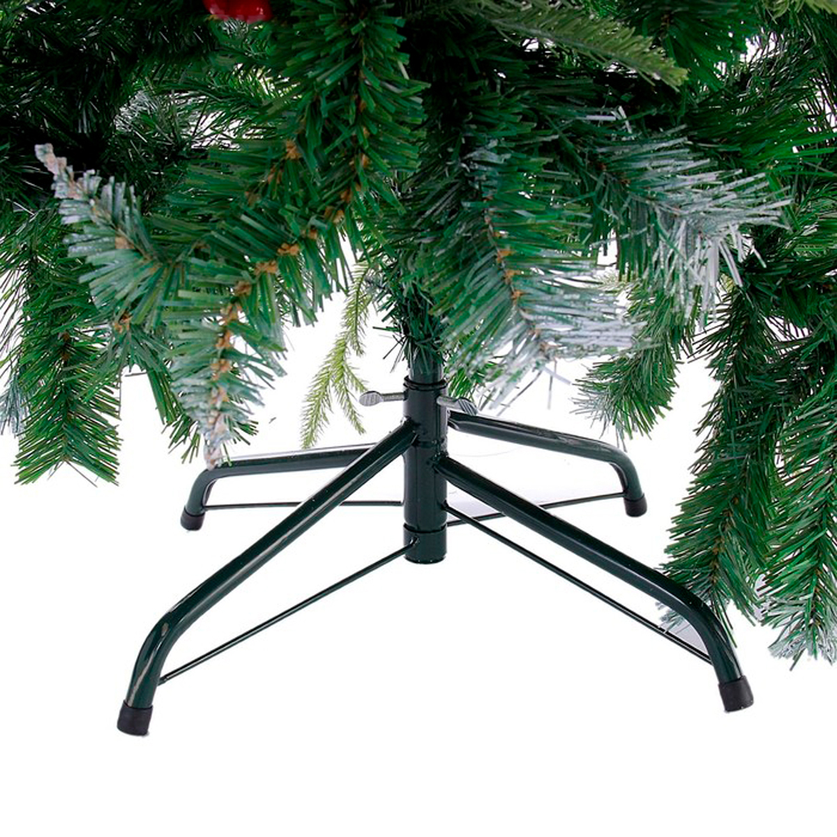 Ель декор. "виктория с калиной и шишками" 180 см, 972 ветки (зеленая) "зимнее волшебство" 185429