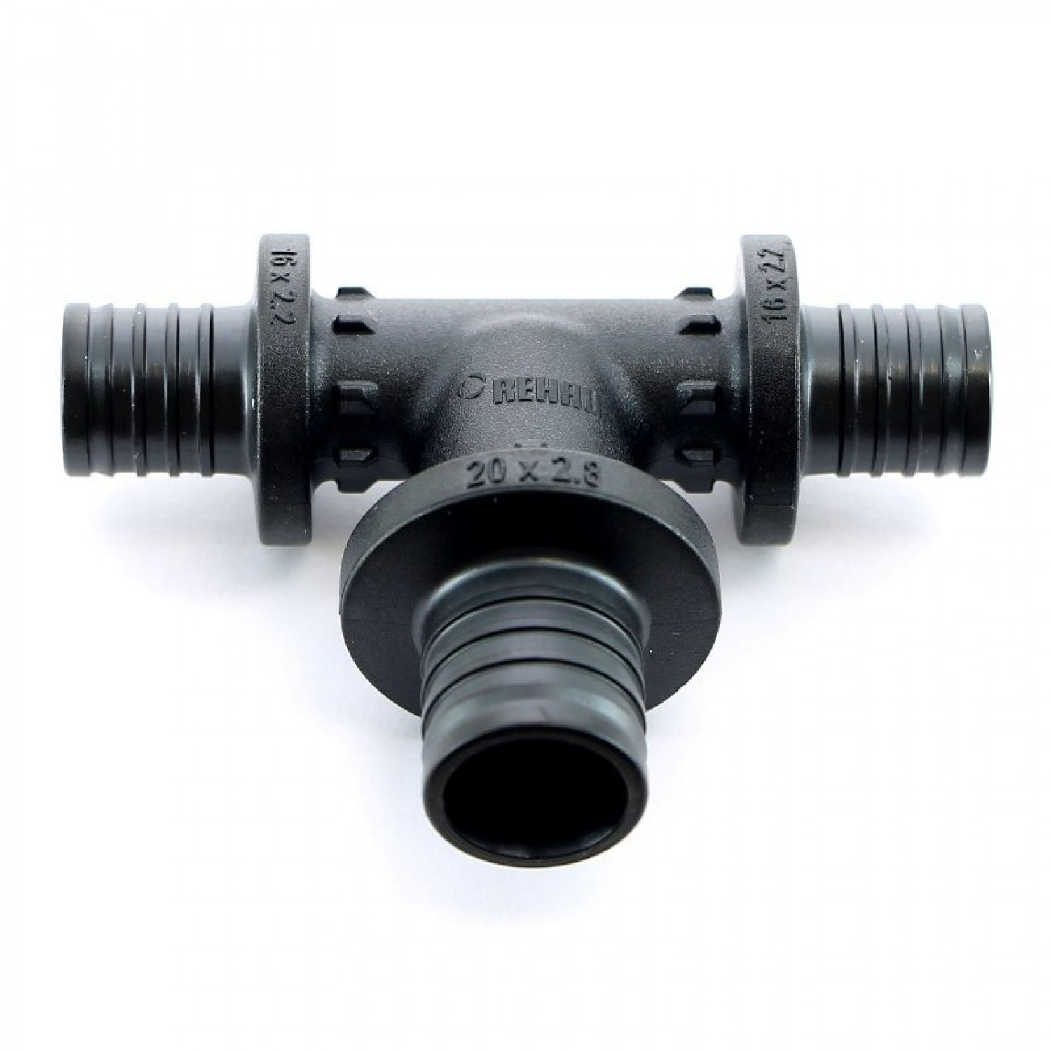 Тройник редукция 16 x 20 x 16 REHAU RAUTITAN PX пластик