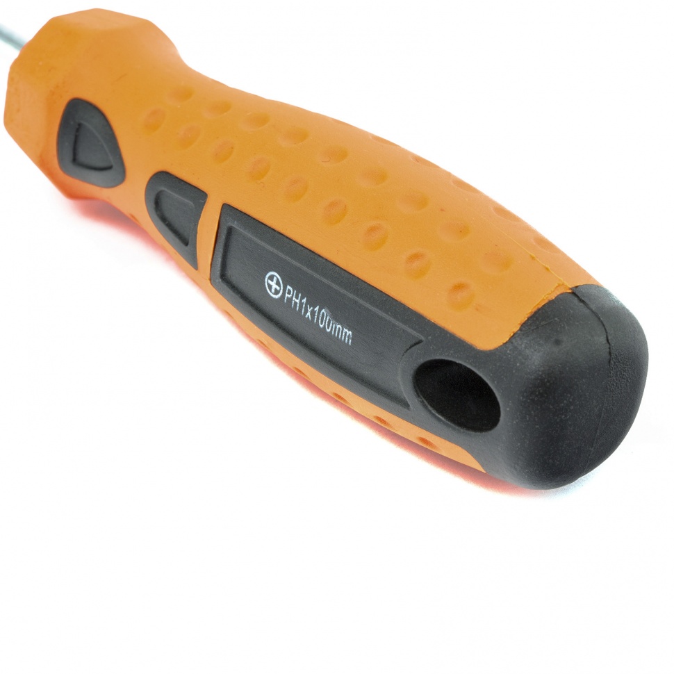 Отвертка "Point", PH1 х 100 мм, CrV, двухкомпонентная рукоятка Sparta (11775)