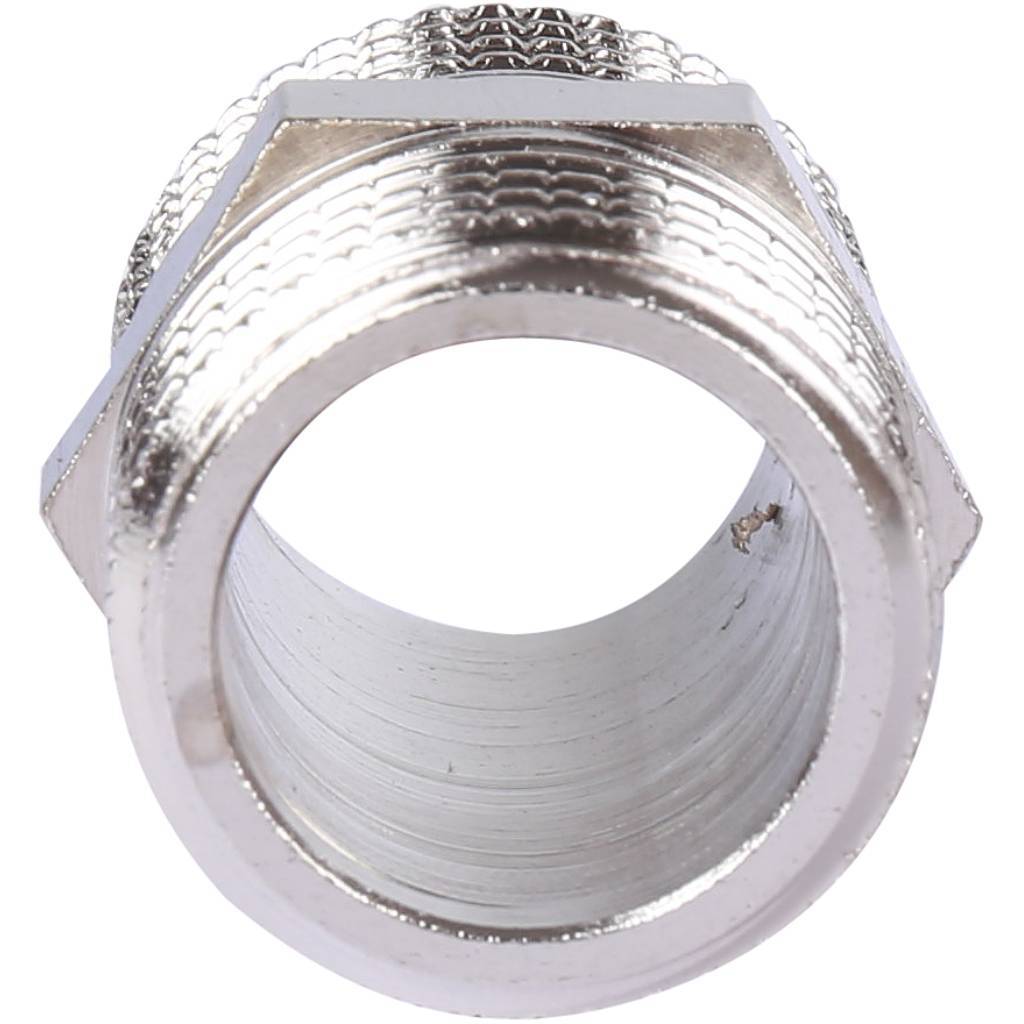 Ниппель резьбовой НР 1/2" x 1/2" никель TIEMME