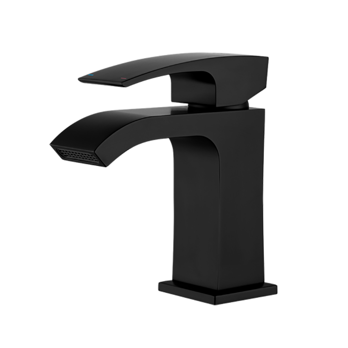 Смеситель для умывальника g1007-6 монолитный, черный (1/8) "gappo"