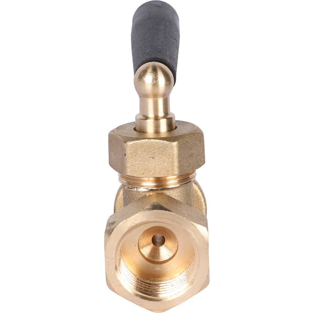 Кран ВН трехходовой STOUT 1/2" для манометров