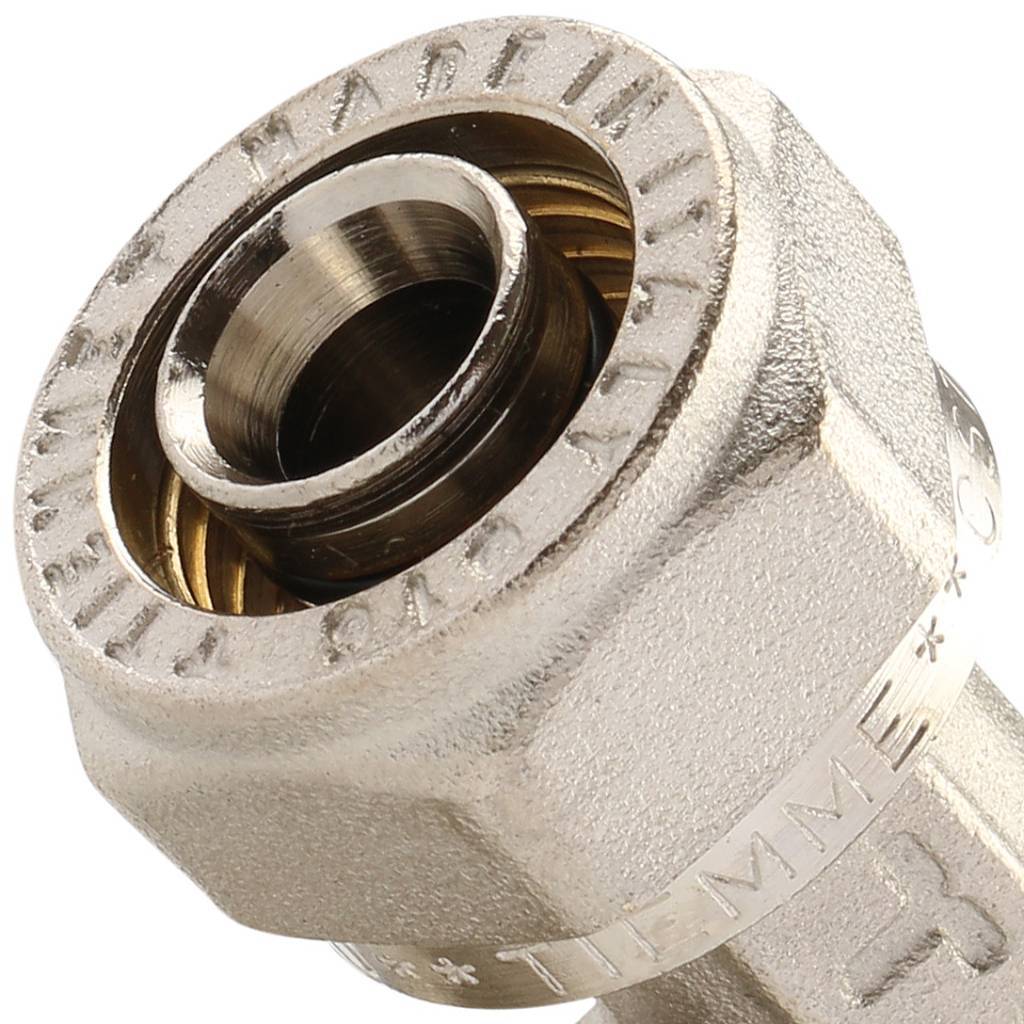 Тройник равнопроходной 16 x 16 x 16 обжимной TIEMME для металлопласта