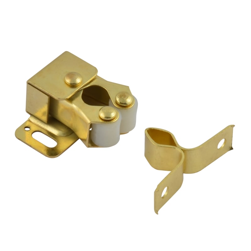 Защелка мебельная роликовая  №2 (24 мм)  золото (50/750) "нора-м"