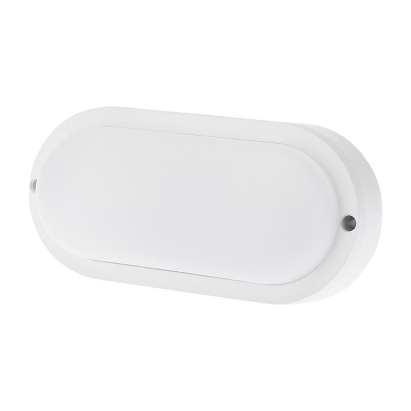 Светильник светодиод. "rexant" жкх-01 овал 177 мм 12 вт 1000 лм 6500 k, датчик движ. (1/100) 607-209