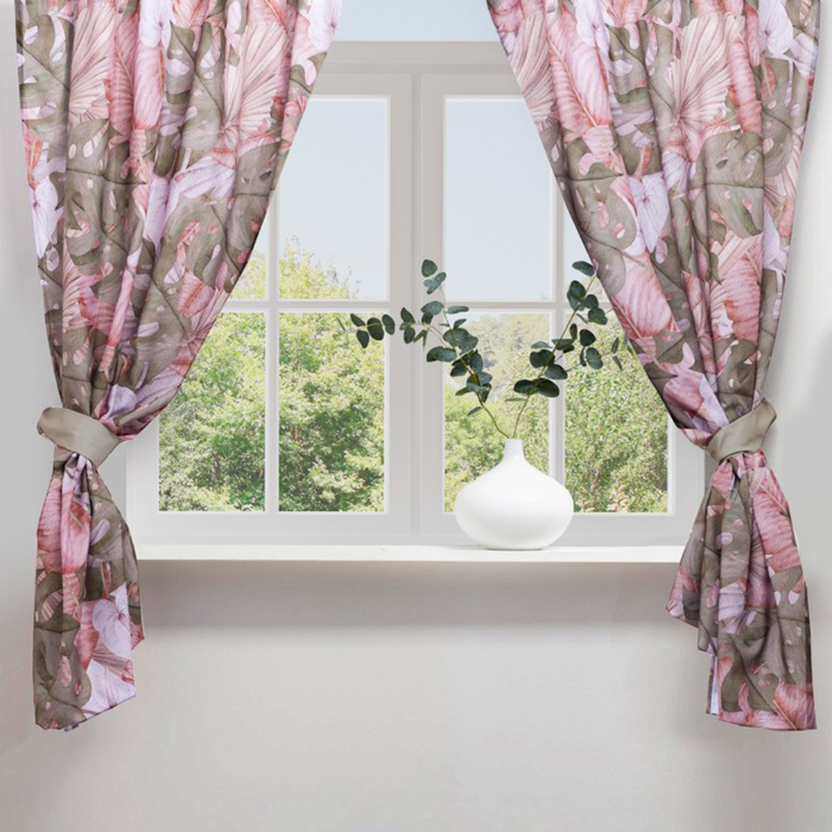 Шторы для кухни "сад" 145*180 см компл. 2 шт. с подхватами (1) "этель" 5513589