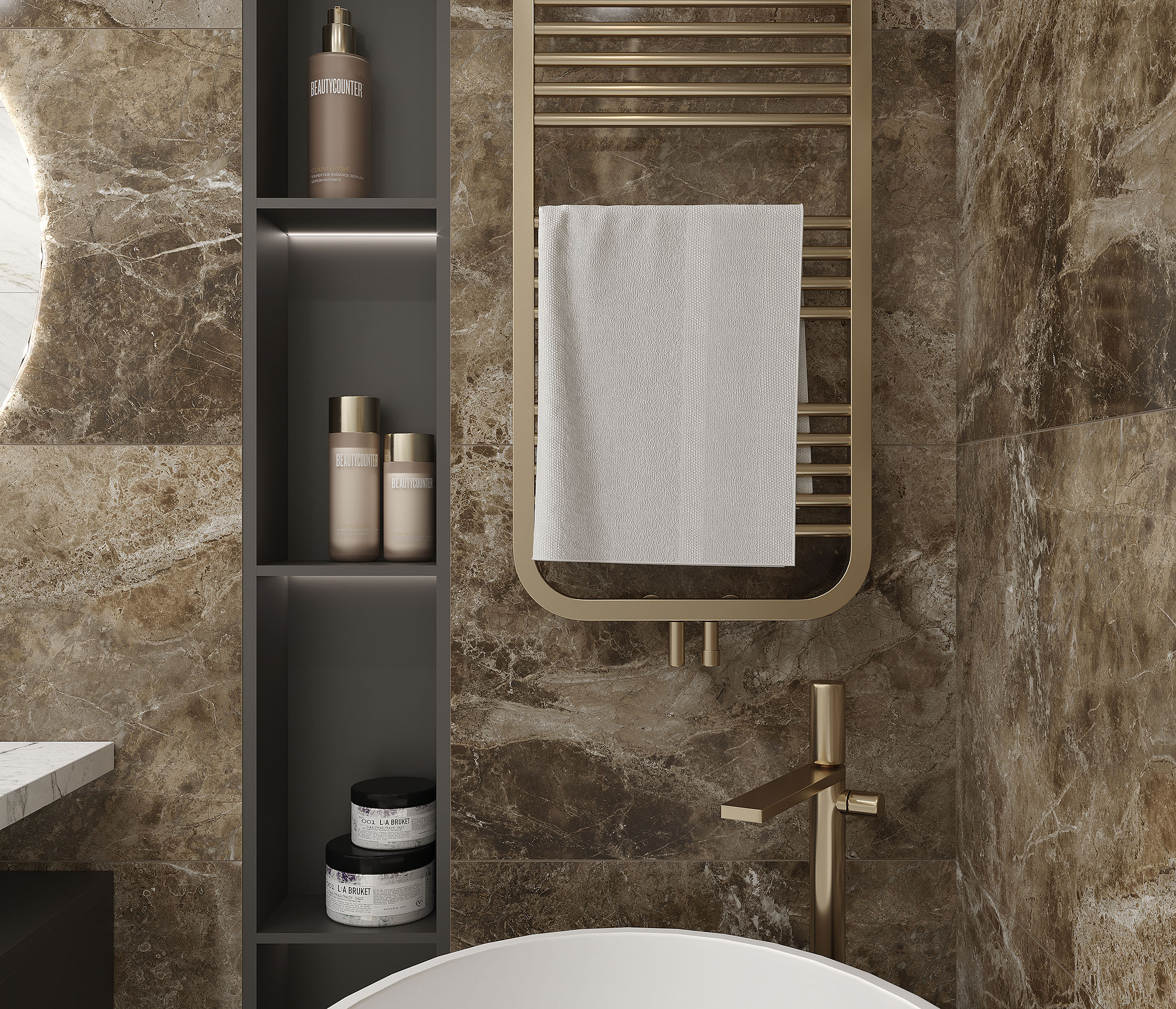 Krazzy brown керамогранит полированный 60x120