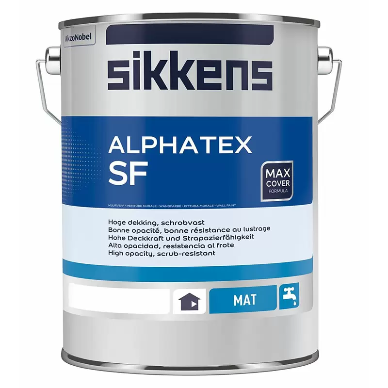 SIKKENS ALPHATEX SF краска для стен и потолков, матовая, база N00 (4,65л)