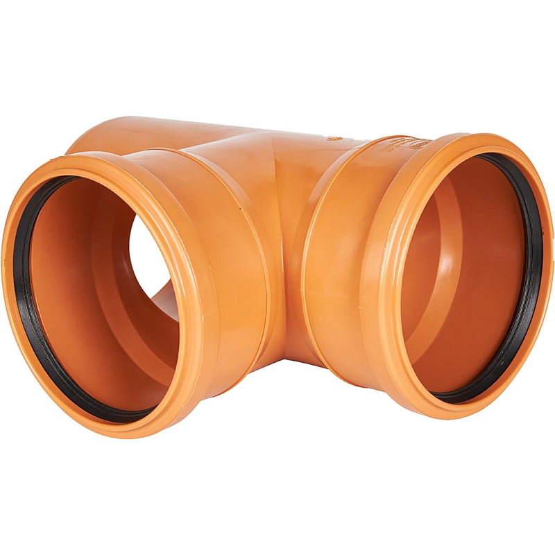 Тройник 87° одноплоскостной 110 х 110 мм для нар.канализации SINIKON УНИВЕРСАЛ