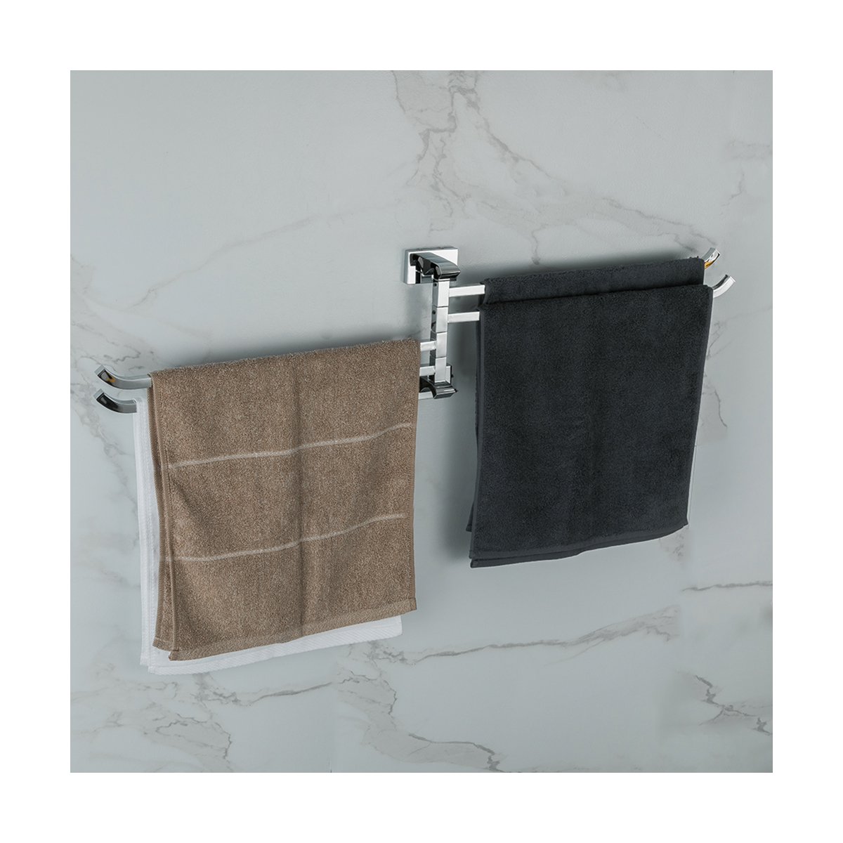 Полотенцедержатель поворотный четверной g0714, хром (1/10) "gappo"