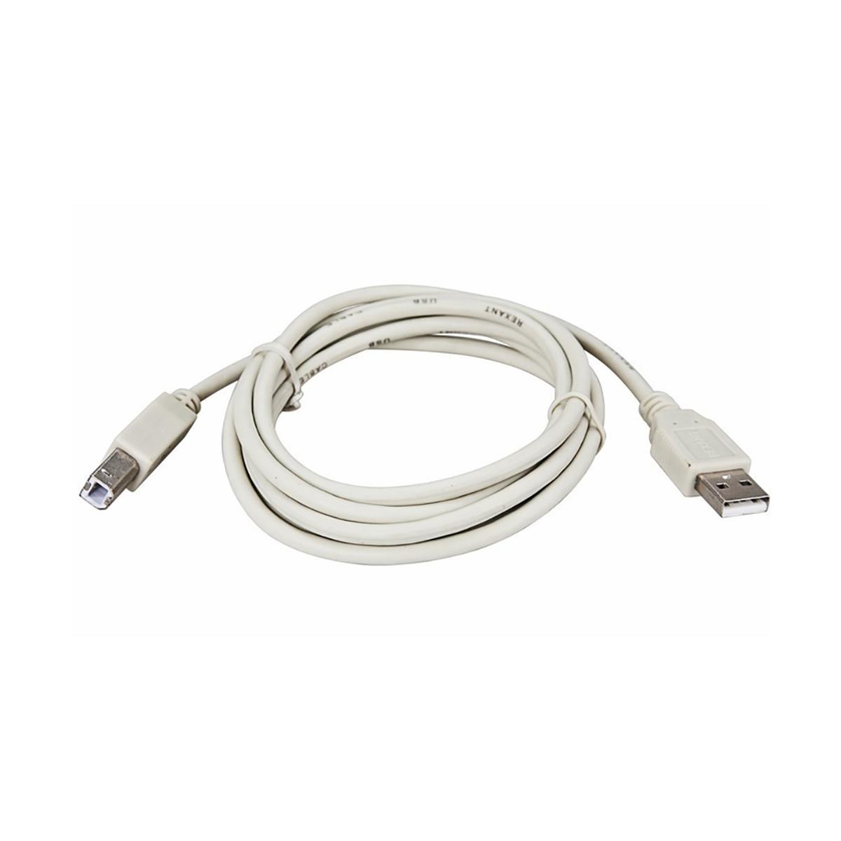 Кабель usb 3 м пвх (штекер b - штекер a) серый (1/10/200) "rexant" 18-1106