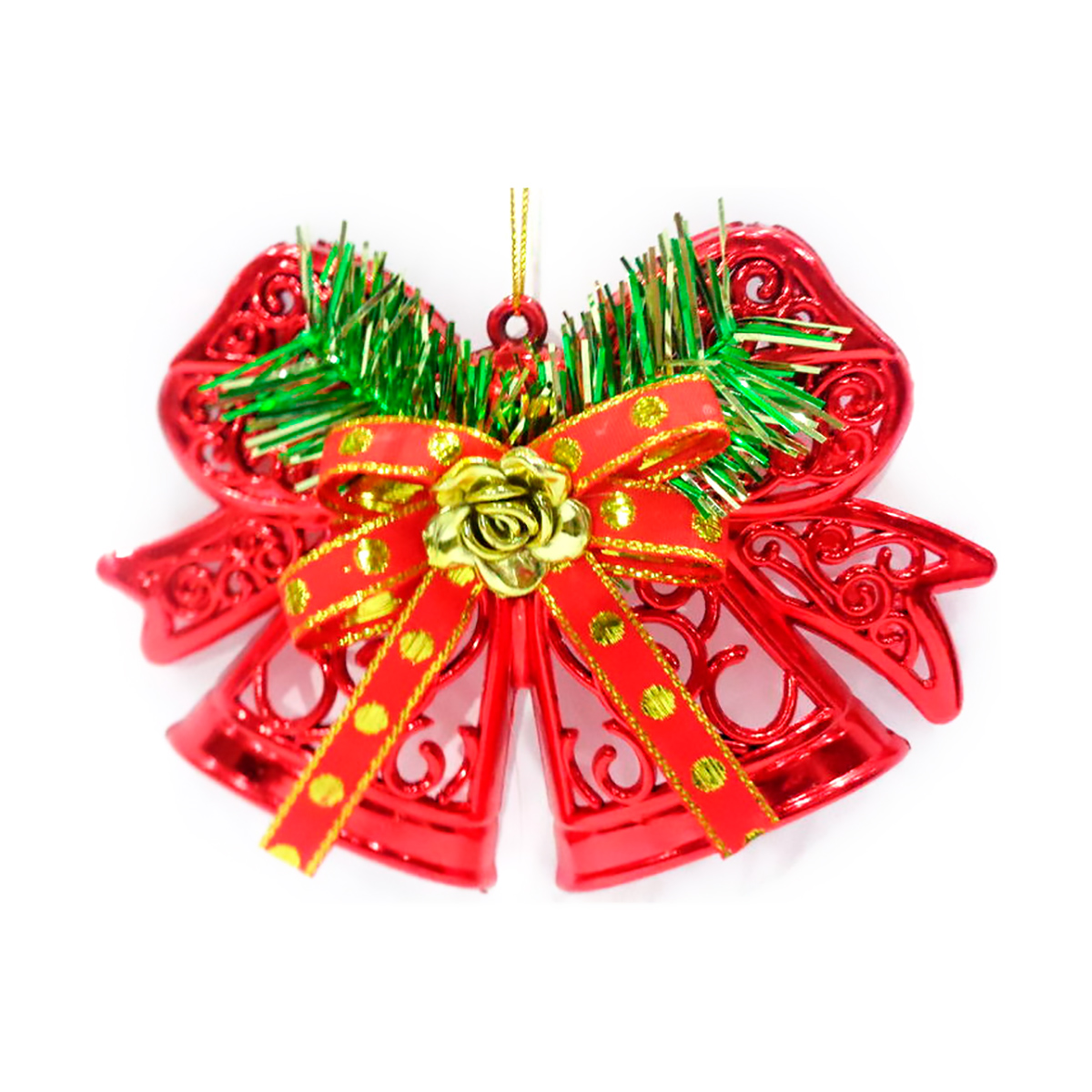 Украшение новогоднее "колокольчики" 15*11,5 см (1/60/600) "волшебная страна"