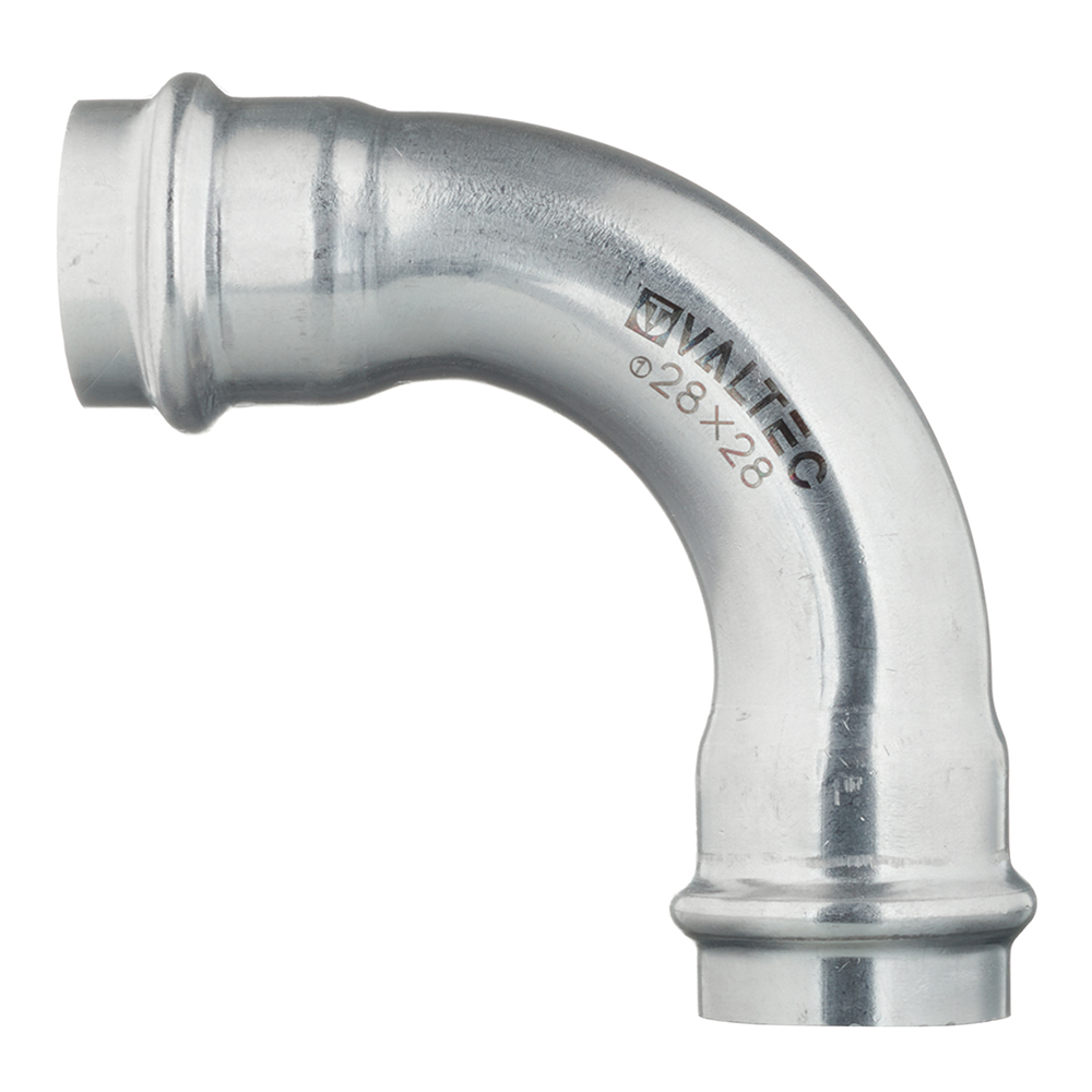 Угол пресс 90' 28 нержавеющая сталь VALTEC