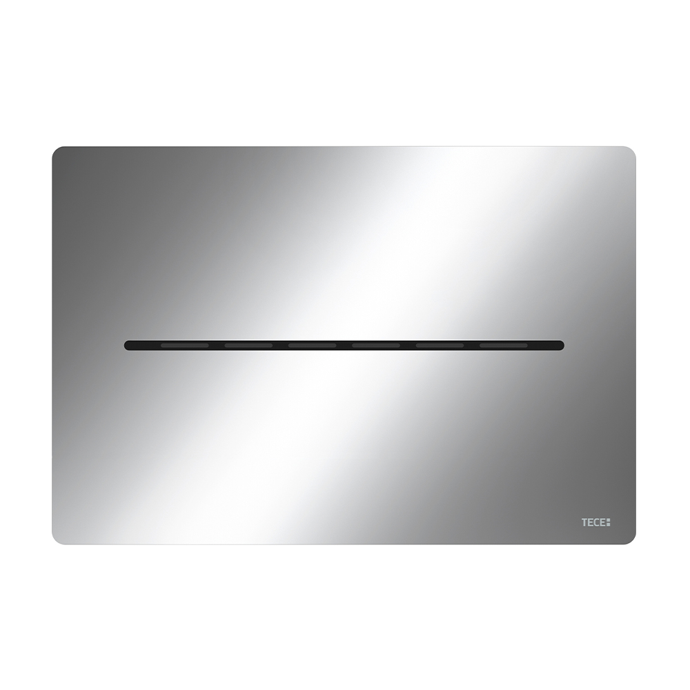 Металл. панель смыва TECEsolid бесконт. хром глянцевый для инсталляции унитаза 220 x 150 x 6 мм