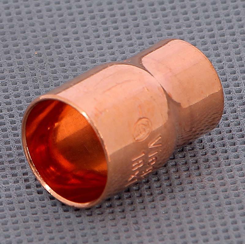 Муфта переходная двухраструбная 18 х 15 мм VIEGA пайка медная