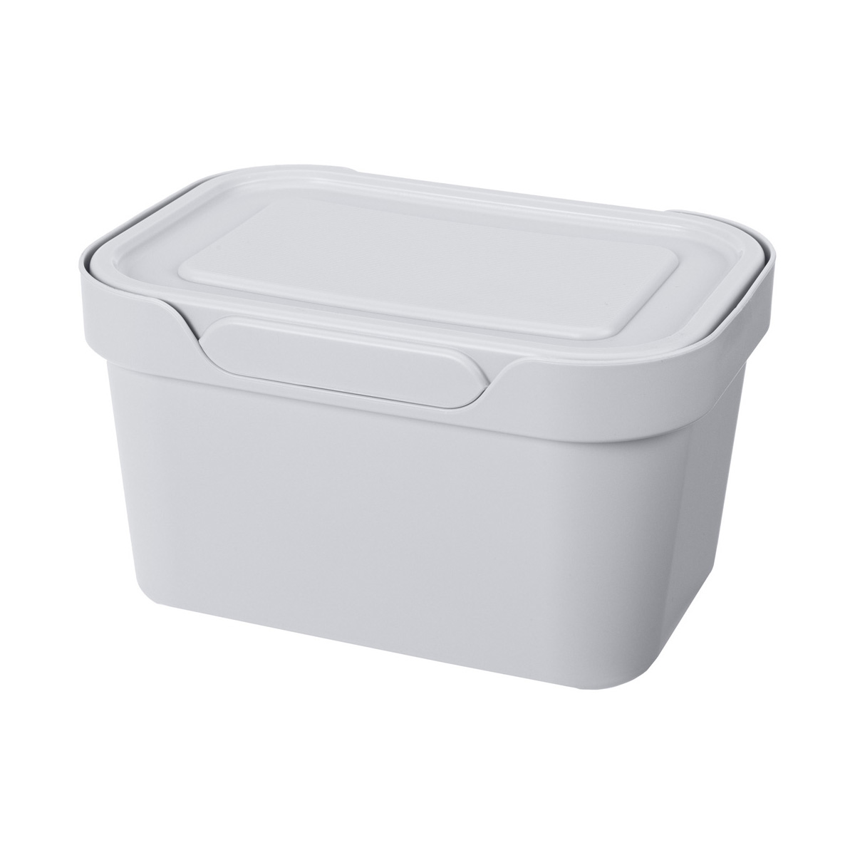 Ящик универс. с крышкой "luxe" 189*132*110 мм 1,9 л (светло-серый) (1/20) "бытпласт"