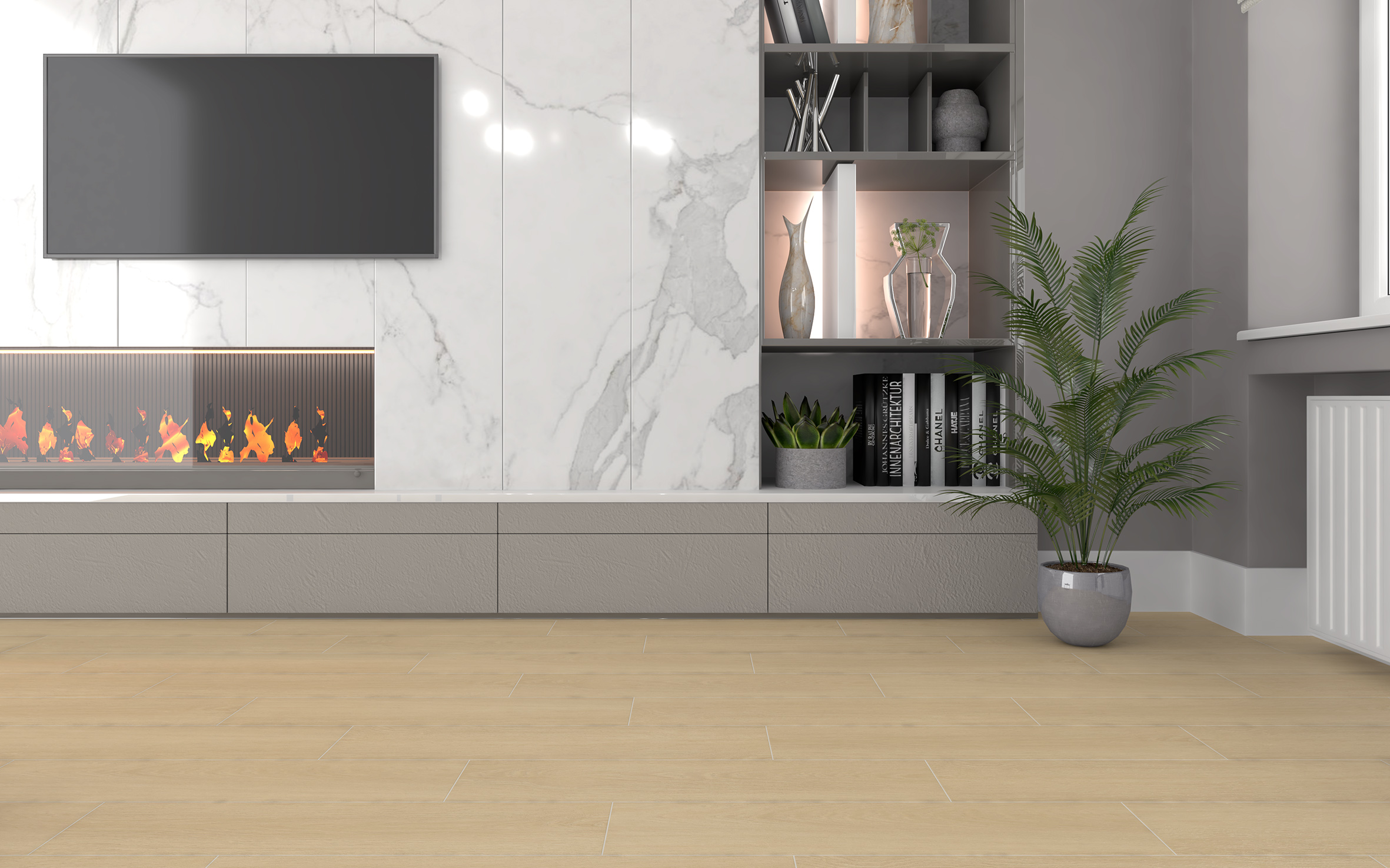 Madera керамогранит коричневый 19,60x79,80