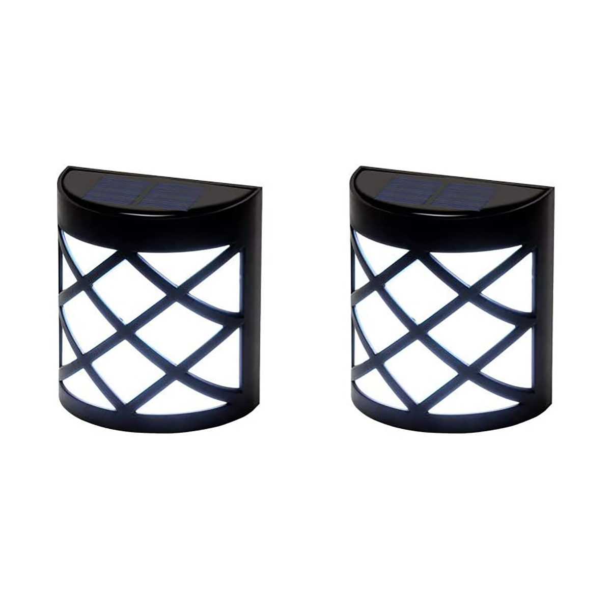 Светильник садовый (led) настенный (2 шт.) солнеч. батарея (1/48) "старт"