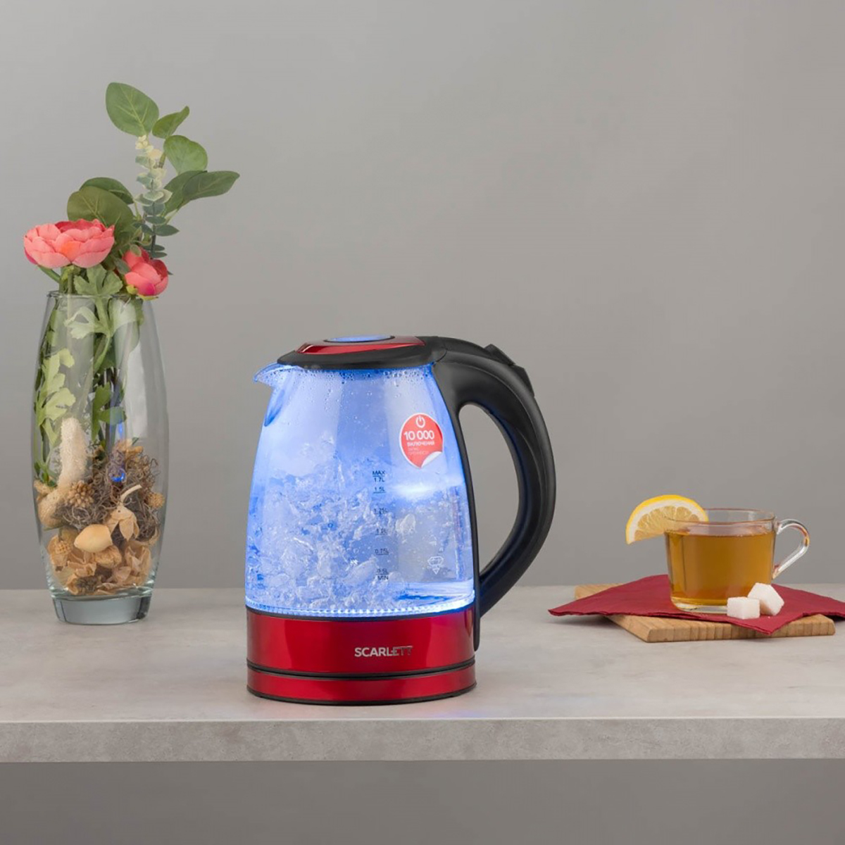 Чайник электр. sc-ek27g99 1,7 л стекло (1/6) "scarlett"