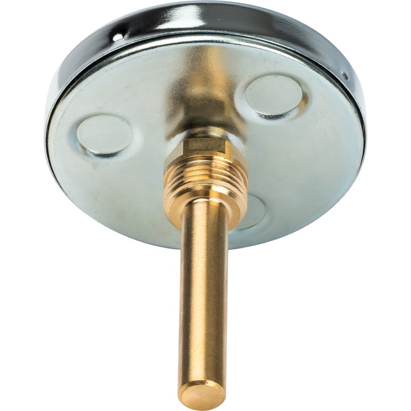 Термометр биметаллический 80 мм 120° STOUT с погружной гильзой 75 мм