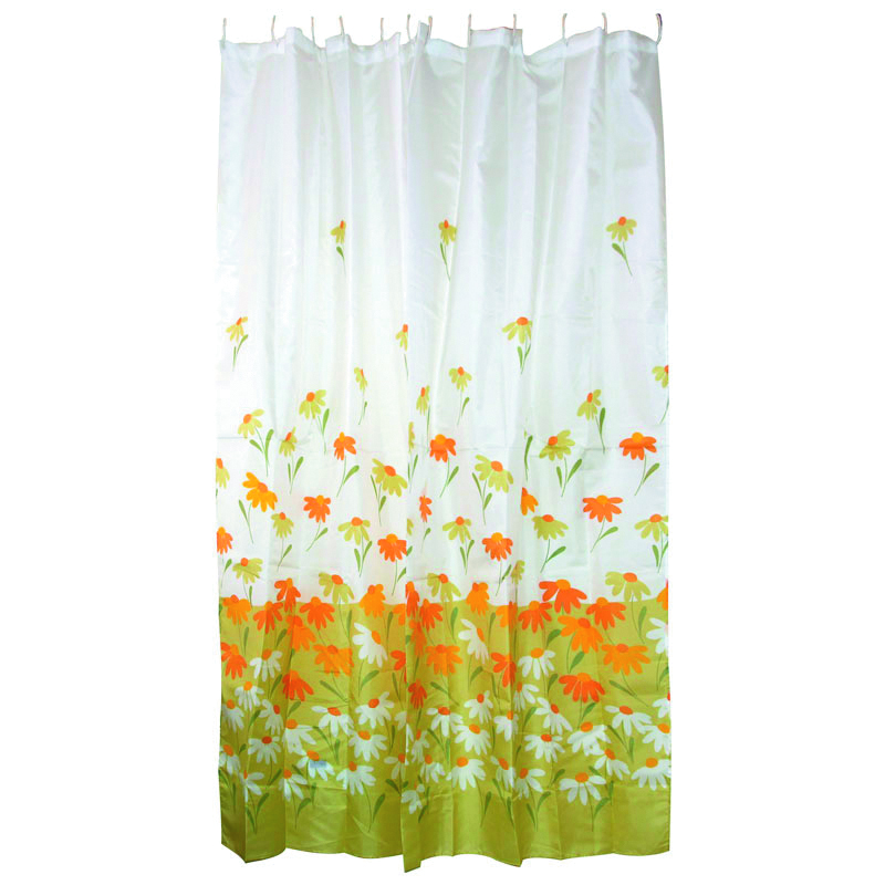 Штора для ванной 180*180 см (полиэстер)  (1/36) "рыжий кот"  sc-pe-24