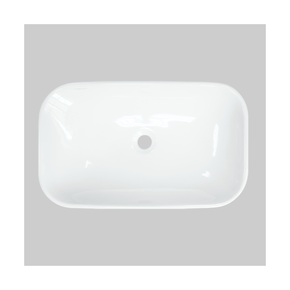 Раковина накладная "infinity 60" белая "sanita luxe"  wb.ct/infinity/60-n/wht.g/s1