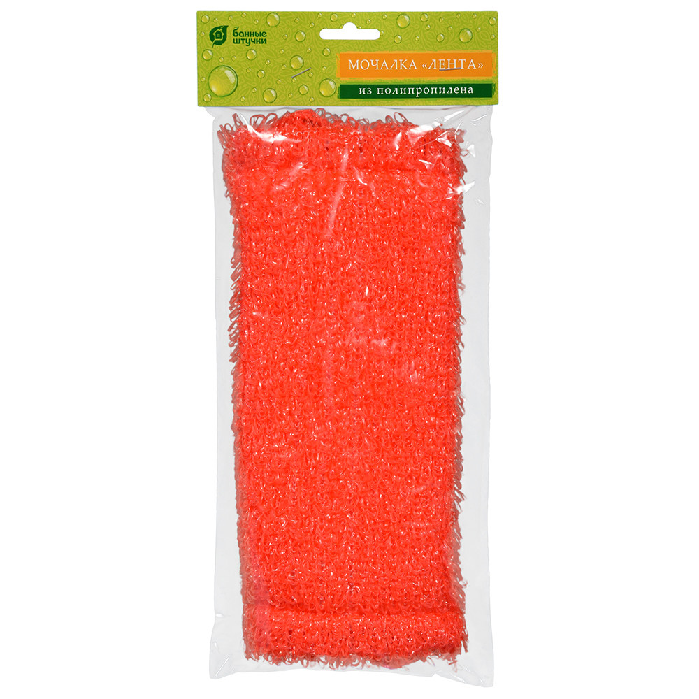 Мочалка лента 32*14 см, полипропилен (30) "банные штучки" 40170