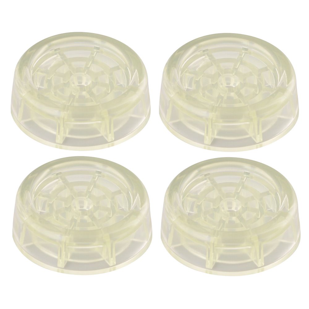 Подставки антивибр. для бытовой техники (круглые прозрачн.) 4 шт. (1/15/45) "мультидом" мт76-134