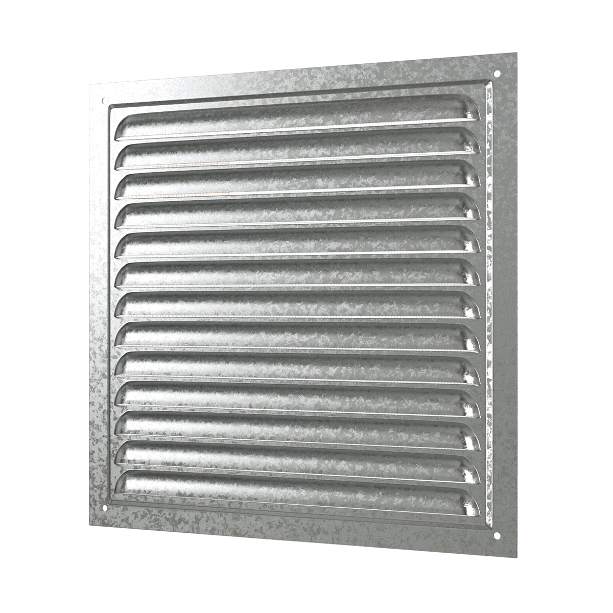 Решетка вентиляц. вытяжная 125 х 125 мм  метал. оцинк. (1/100) "эра" 1212мц