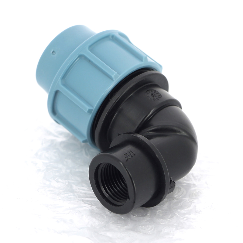 Угол-переходник обжимной ВР 25 x 1/2" для полиэтиленовых труб (ПНД) UNIDELTA