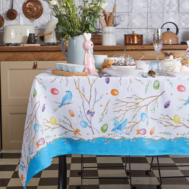 Скатерть "доляна" happy easter 220*144 см (1/18) 4682778