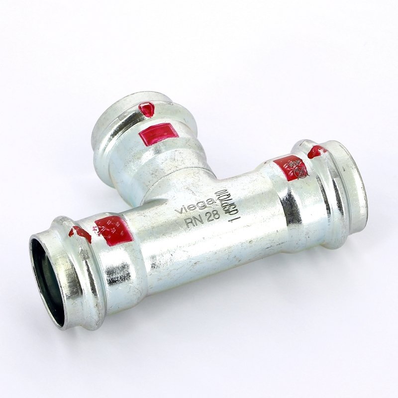 Тройник пресс 28 оцинкованная сталь Prestabo VIEGA