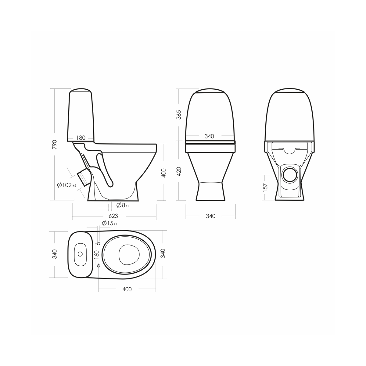 Унитаз напольный "виктория" эконом белый "sanita" wc.cc/victoria/1-p/wht.g/s1