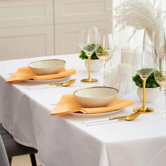 Салфетки столовые "этель" lines 45*45 см набор 4 шт. (бежевый) (1/35) 7091149