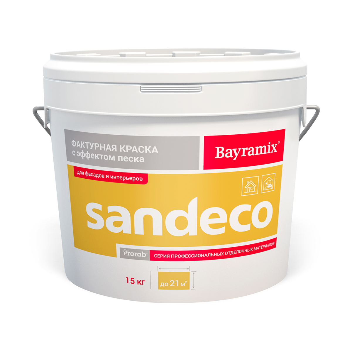 Краска фактурная "sandeco sd 001" 15 кг (1) "bayramix"