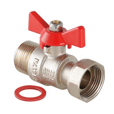 Кран шаровый с накидной гайкой 1" НН бабочка VALTEC