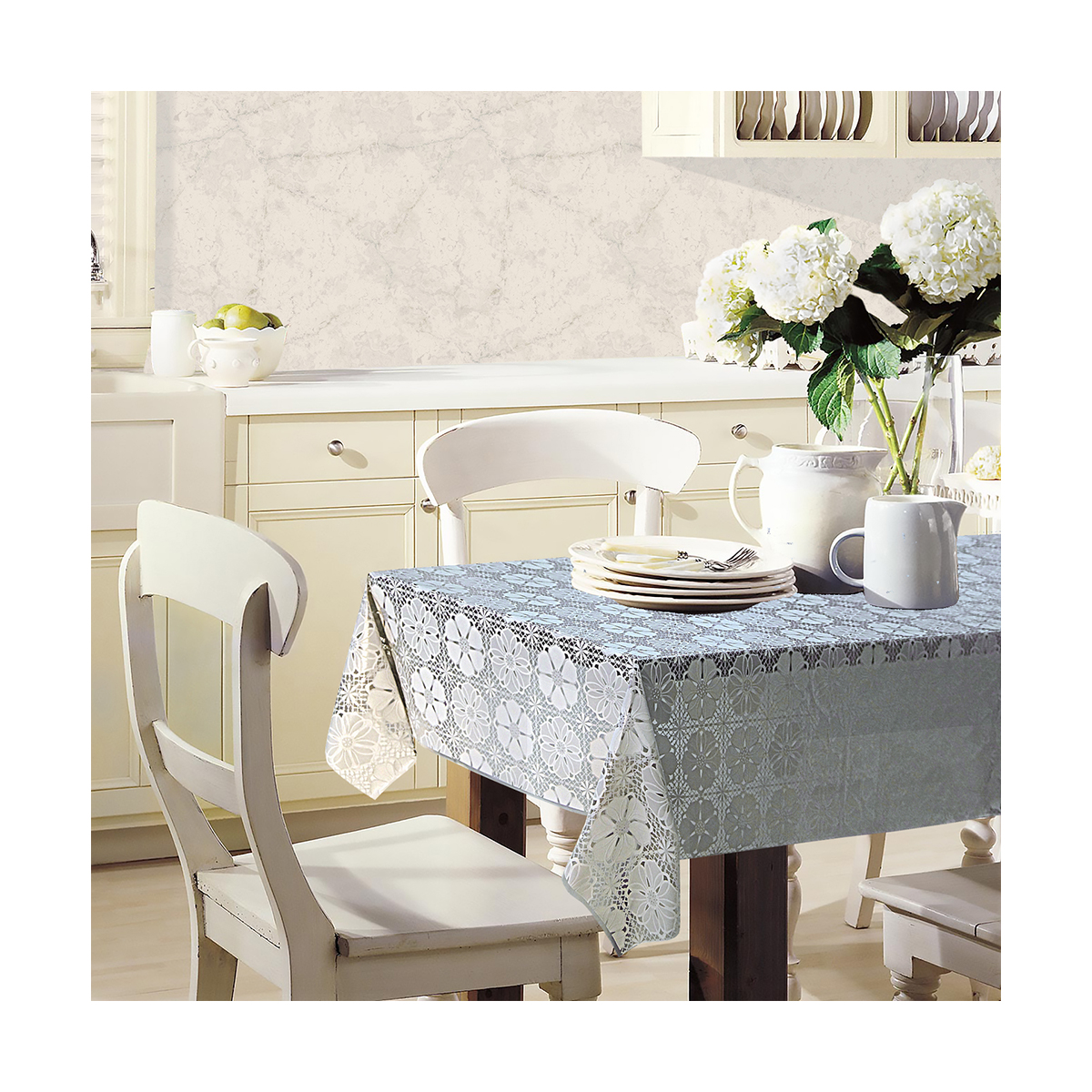 Скатерть пвх "элегия" 110*135 см (1/15) 006-grey\lightgrey