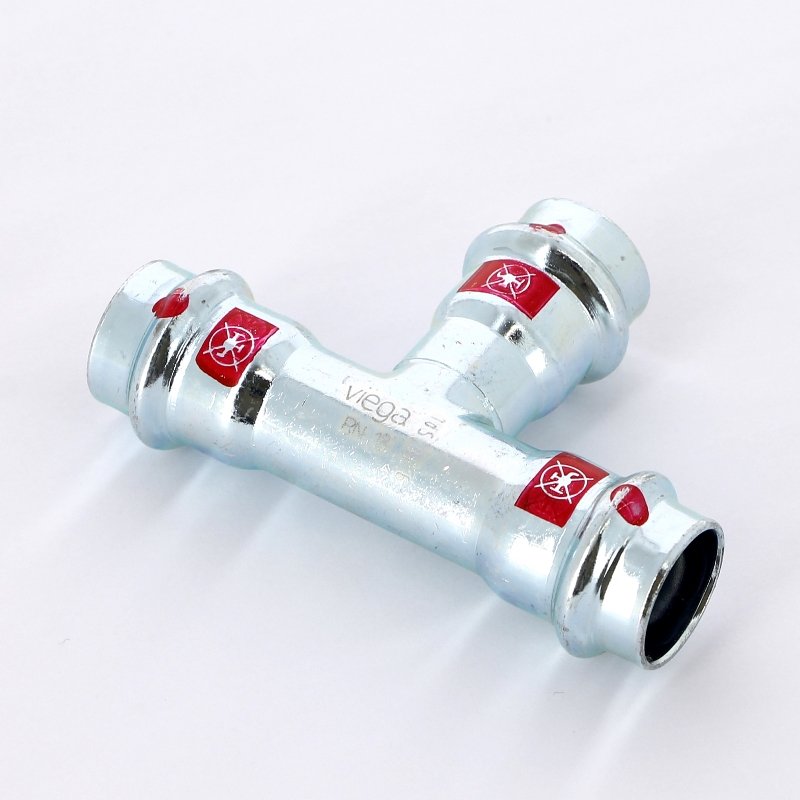 Тройник пресс 18 оцинкованная сталь Prestabo VIEGA