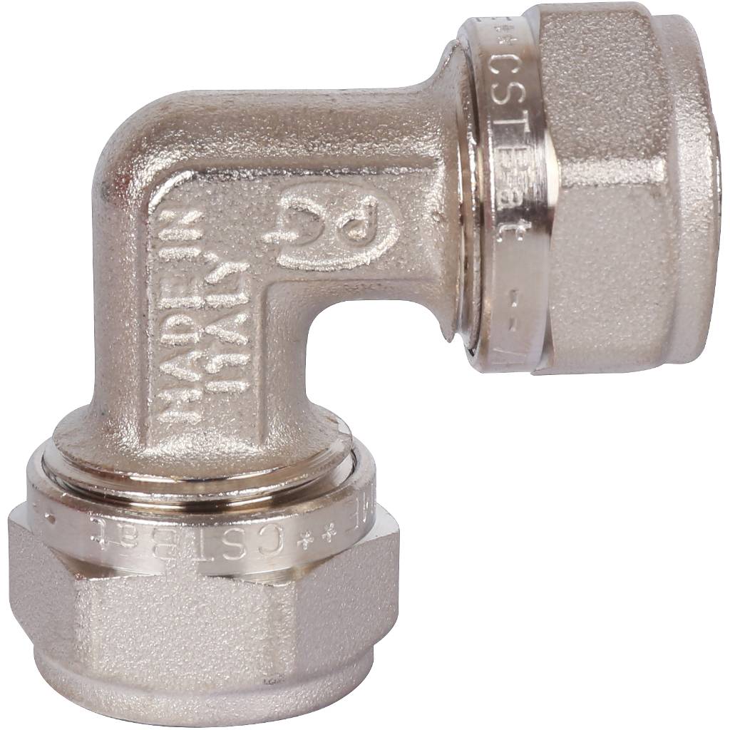 Угол 90° равнопроходной 16 х 16 мм. под обжим TIEMME для металлопластиковых труб